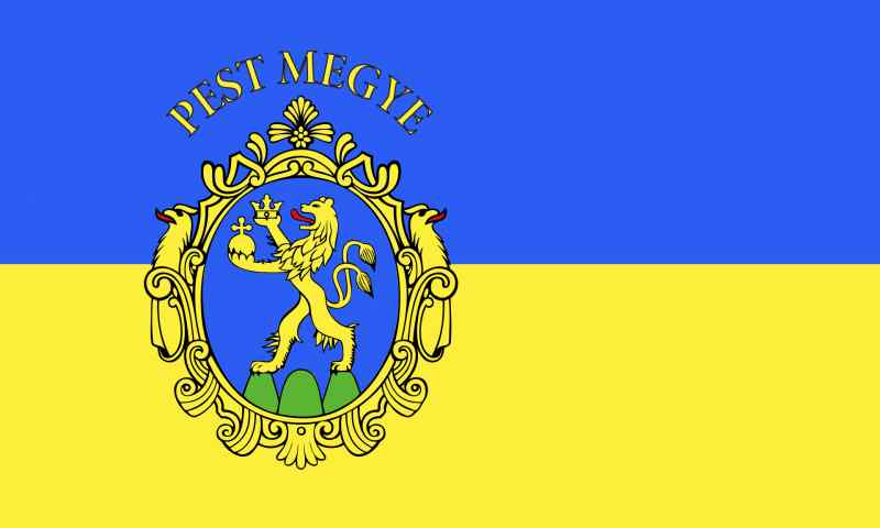 Flag Pest Megye Svg